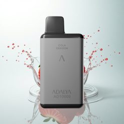 Adalya AD 10000 Puffs Éclat de Fraise Gris Acier Rechargeable USB-C