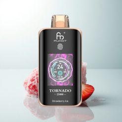 Fumot Tornado 25000 Puffs Glace à la Fraise Écran HD 700mAh Type-C
