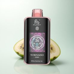 Fumot Tornado 25000 Puffs Kiwi Fruit de la Passion Goyave Écran HD Batterie Rechargeable
