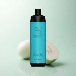 RandM Fumot Shisha 10000 Puffs Menthe Givrée à LED 18ml 0.6ohm