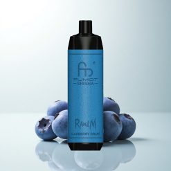 RandM Fumot Shisha 10000 Puffs Myrtille Raisin LED 18ml 0,6ohm