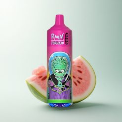 RandM Fumot Tornado 9000 Puffs Chewing Bulle Pastèque Rechargeable 850 mAh Écran RGB