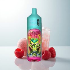 RandM Fumot Tornado 9000 Puffs Glace Fraise Framboise Cerise avec Affichage RGB et 54 Saveurs