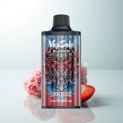 Vapsolo Super 15000 Puffs Glace à la Fraise 40ml Type-C