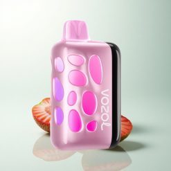 VOZOL RAVE 40000 Puffs Fraise Kiwi Lumière Vibrante Charge Rapide