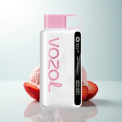 VOZOL STAR 9000/12000 Puffs Glace à la Fraise avec Charge Rapide et Recyclage
